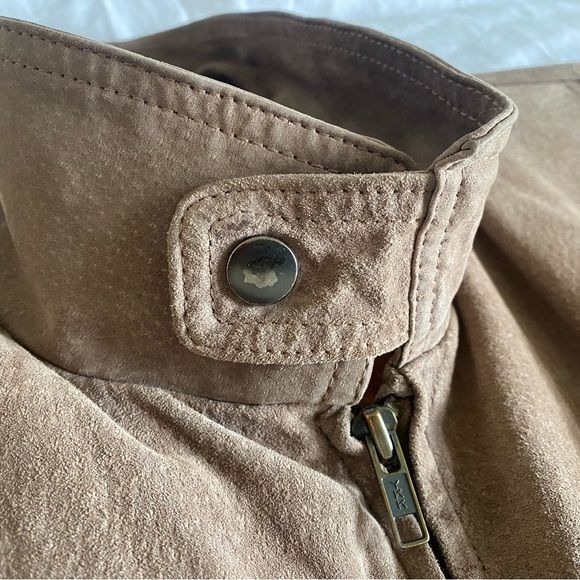 Vintage 90s Authentic Suede Jacket Mens Size 38 - Picture 6 of 10